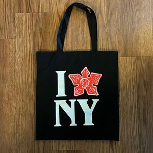 Stranger Things I Love NY tote bag purse from the strangers thing expo NYC
